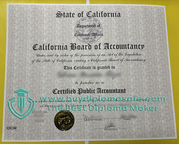 California CPA certificate California CPA certificate