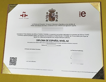 Spanish A2 Dele Certificate