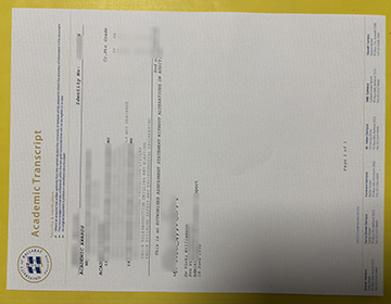 University of Ballarat transcript sample