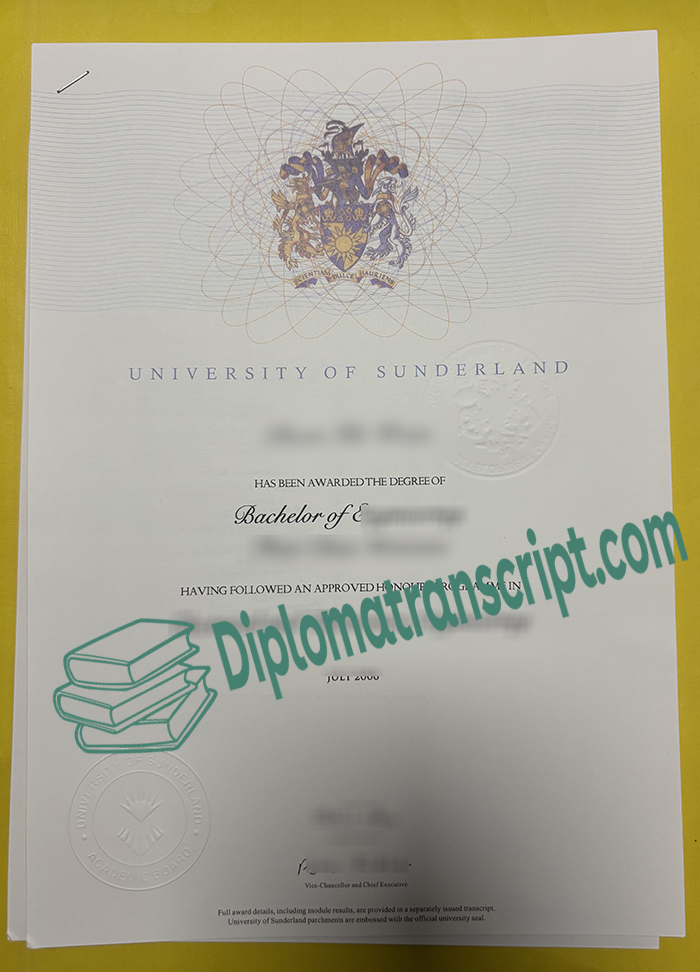 University of Sunderland degree University of Sunderland degree