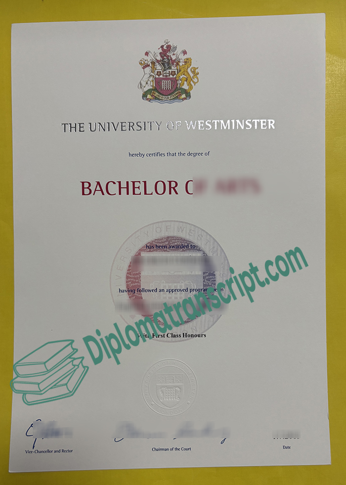 University of Westminster degree