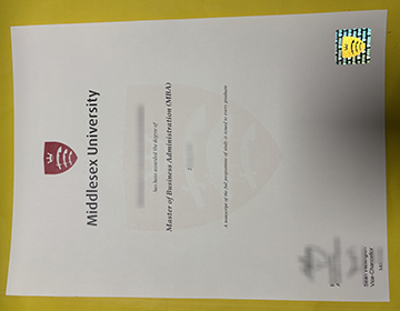 Middlesex University MBA degree sample