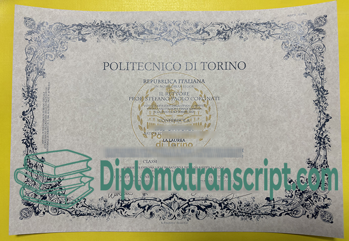Politecnico di Torino diploma Politecnico di Torino diploma