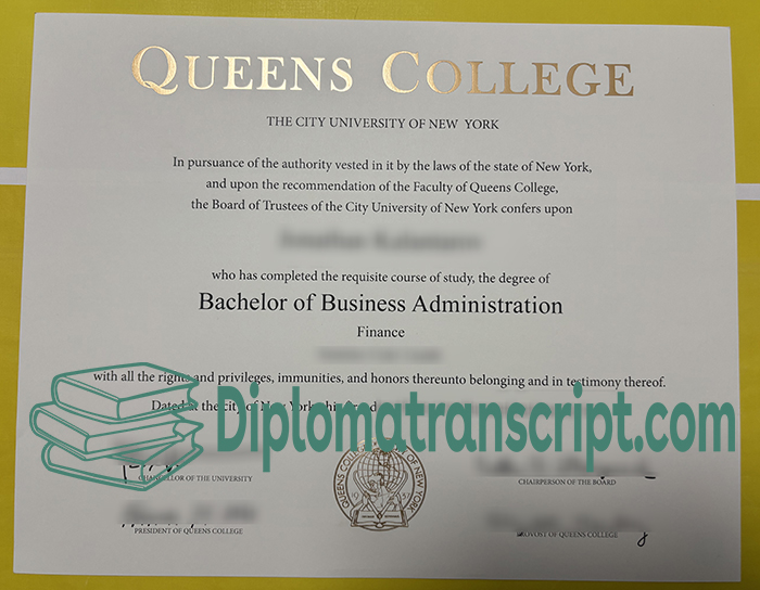 Queens College diploma，Queens College degree