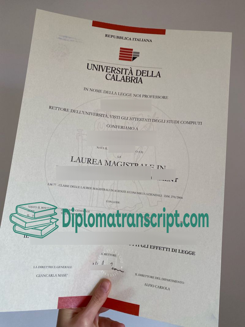 Università della Calabria laurea